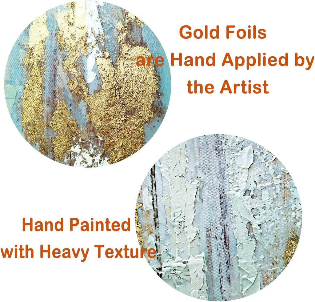 Utop-Art Marine Paintings Sailing Boats Wall Art: Sailboat Seaview Canvas Artwork with Golden Foil Embellishment Ocean Decorations for Office (36 '' X 24''X1Panel)