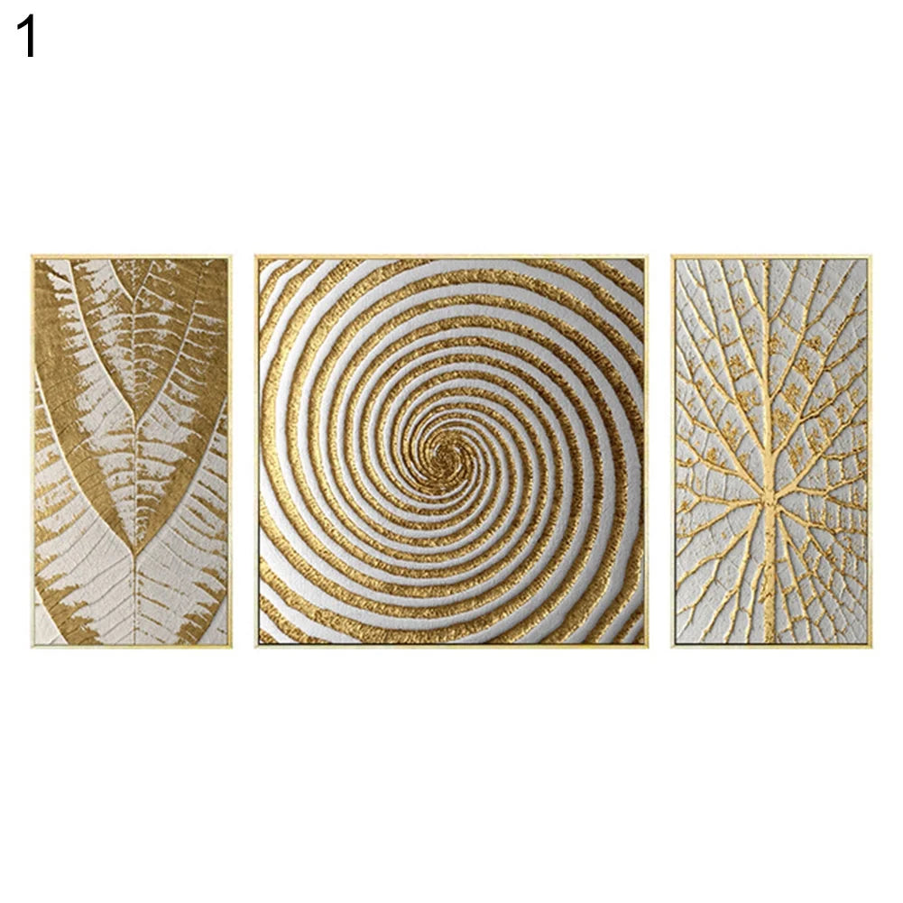 3Pcs Abstract Canvas Geometric Painting Living Room Home Wall Modern Art Decor